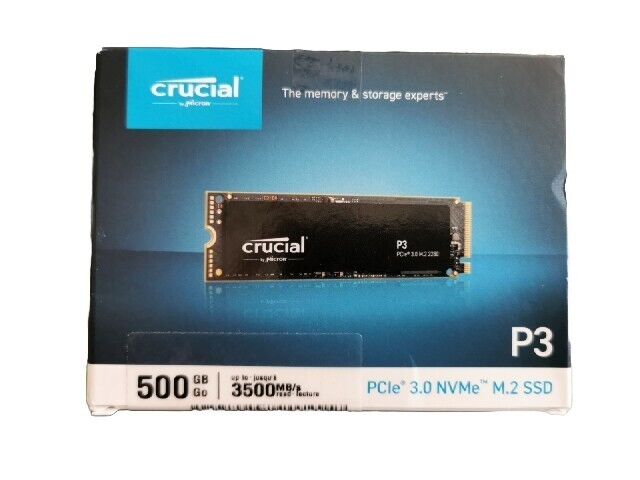 (Bild für) Crucial P3 500GB PCIe M.2 2280 Interne SSD (CT500P3SSD8)